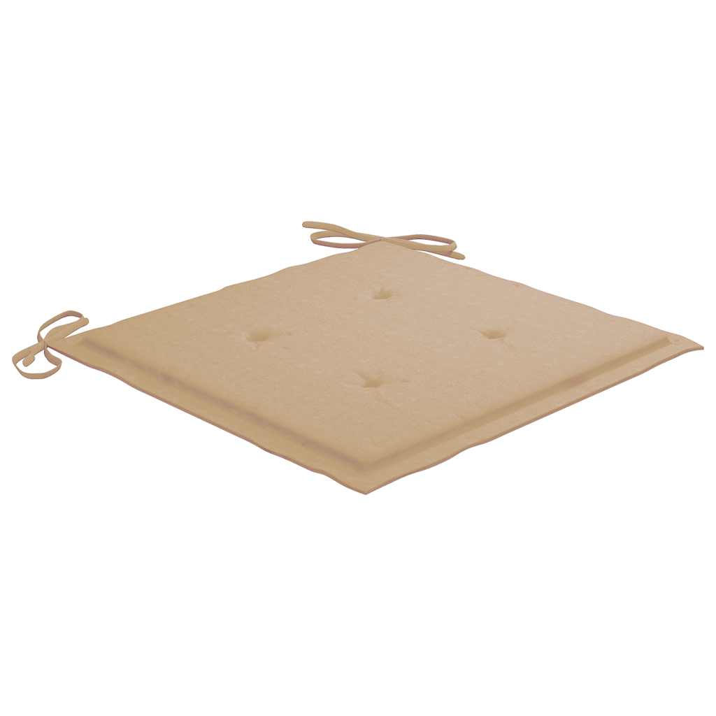 Tuinstoelen Met Kussens Massief Acaciahout 8 Beige