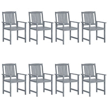 Tuinstoelen Massief Acaciahout 8 Grijs