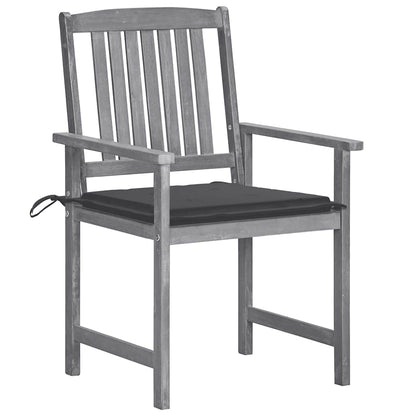 Tuinstoelen 6 St Met Kussens Massief Acaciahout Grijs 6