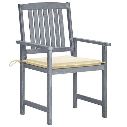 Tuinstoelen 6 St Met Kussens Massief Acaciahout Grijs 6