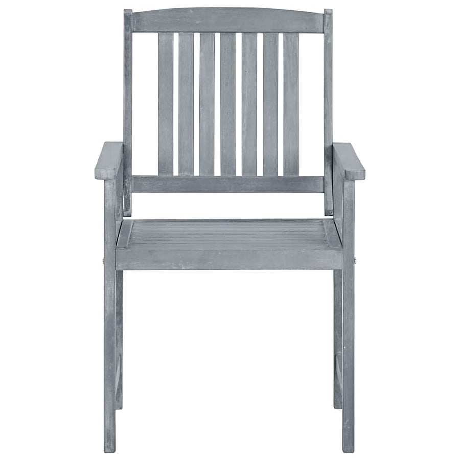Tuinstoelen 6 St Met Kussens Massief Acaciahout Grijs 6