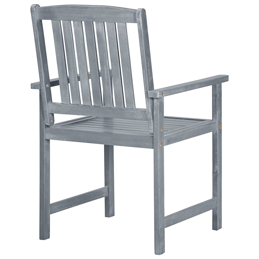 Tuinstoelen 6 St Met Kussens Massief Acaciahout Grijs 6