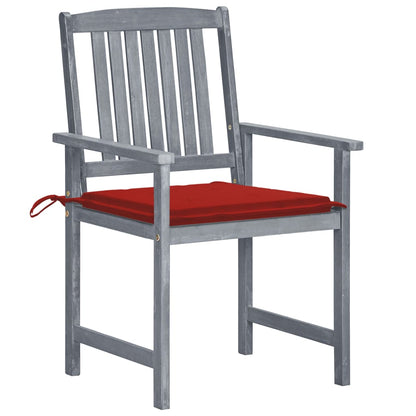 Tuinstoelen 6 St Met Kussens Massief Acaciahout Grijs 6