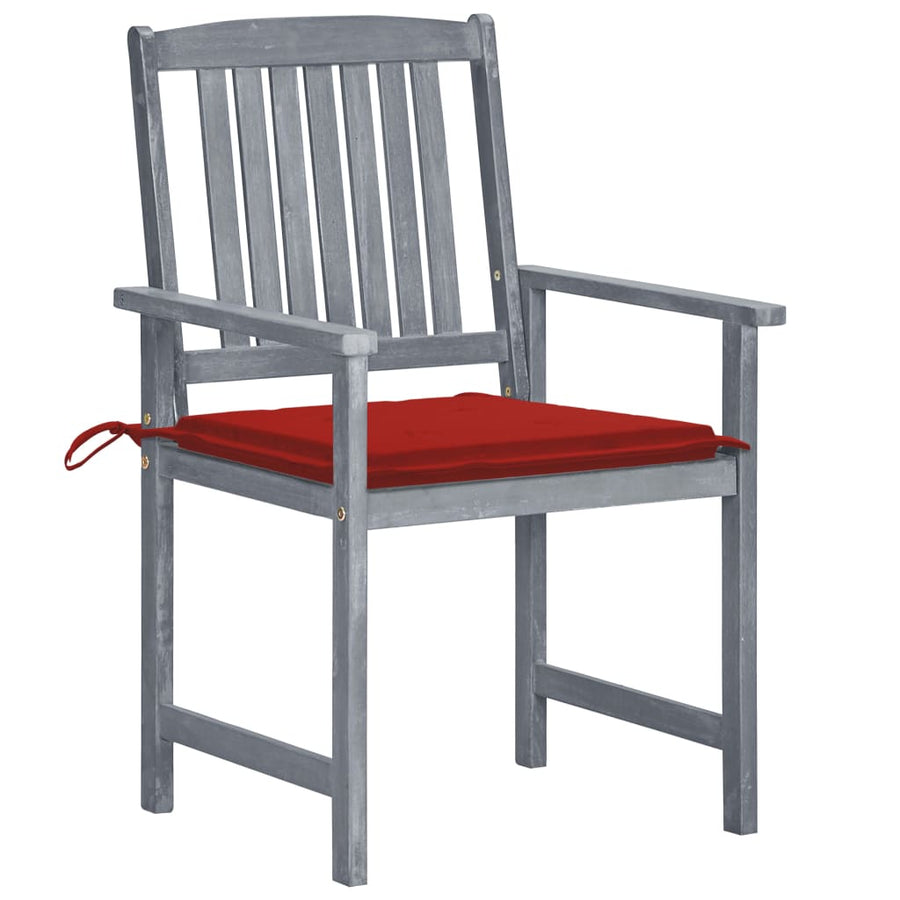 Tuinstoelen 6 St Met Kussens Massief Acaciahout Grijs 6