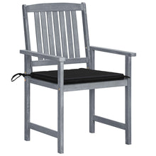 Tuinstoelen 6 St Met Kussens Massief Acaciahout Grijs 6