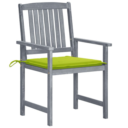 Tuinstoelen 6 St Met Kussens Massief Acaciahout Grijs 6