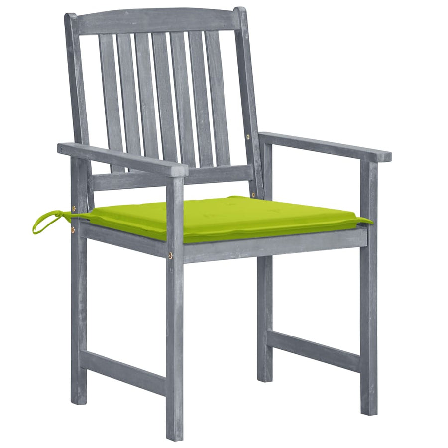 Tuinstoelen 6 St Met Kussens Massief Acaciahout Grijs 6