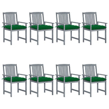 Tuinstoelen Met Kussens Massief Acaciahout Grijs 8