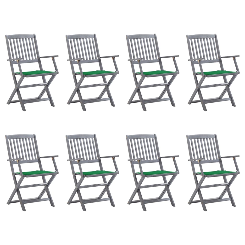 Tuinstoelen Inklapbaar Met Kussens Massief Acaciahout 8