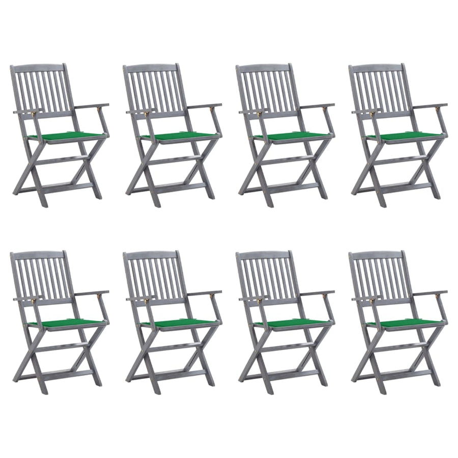 Tuinstoelen Inklapbaar Met Kussens Massief Acaciahout 8
