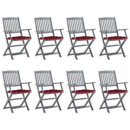 Tuinstoelen Inklapbaar Met Kussens Massief Acaciahout 8