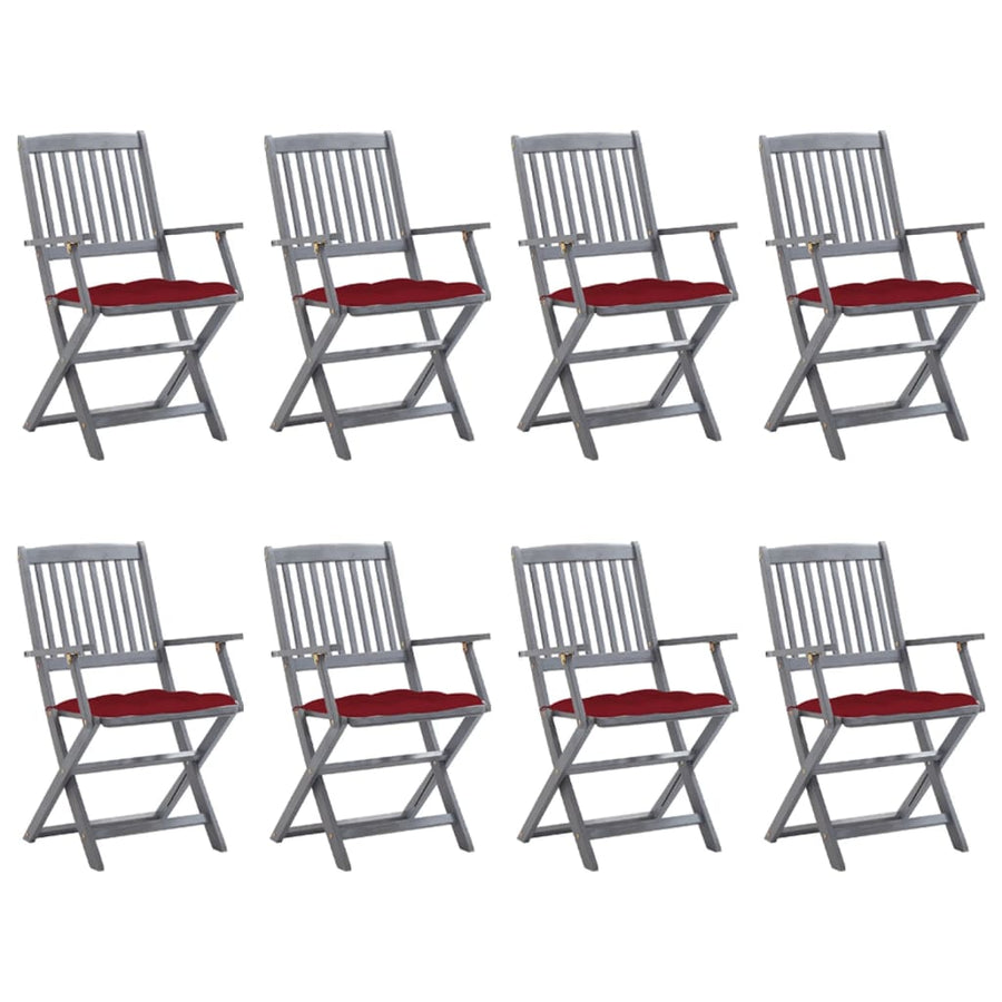 Tuinstoelen Inklapbaar Met Kussens Massief Acaciahout 8