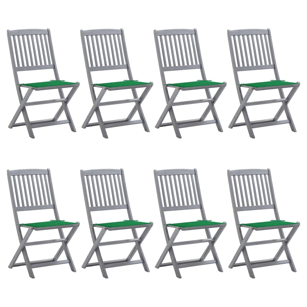 Tuinstoelen Inklapbaar Met Kussens Massief Acaciahout 8
