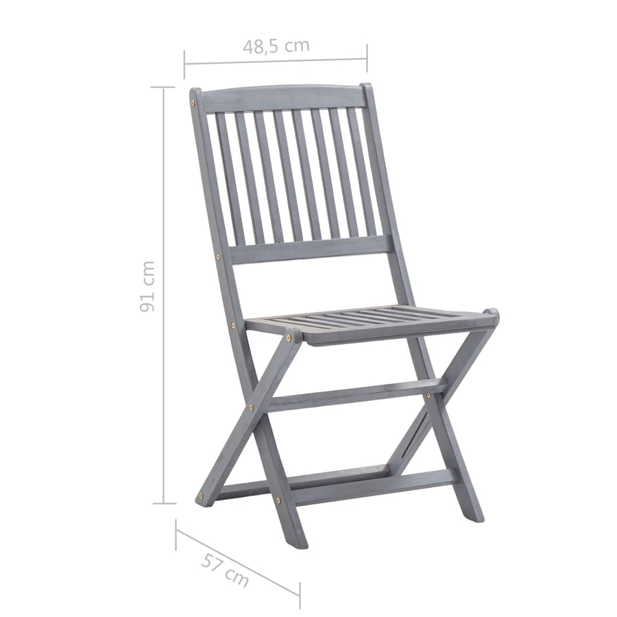 Tuinstoelen Inklapbaar Met Kussens Massief Acaciahout 8