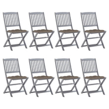 Tuinstoelen Inklapbaar Met Kussens Massief Acaciahout 8 Taupe