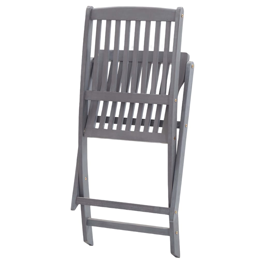 Tuinstoelen Inklapbaar Met Kussens Massief Acaciahout 8 Taupe
