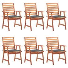 Tuinstoelen Met Kussens Massief Acaciahout 6 Antraciet