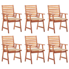 Tuinstoelen Met Kussens Massief Acaciahout 6 Beige