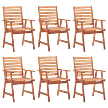 Tuinstoelen Met Kussens Massief Acaciahout 6 Blauw