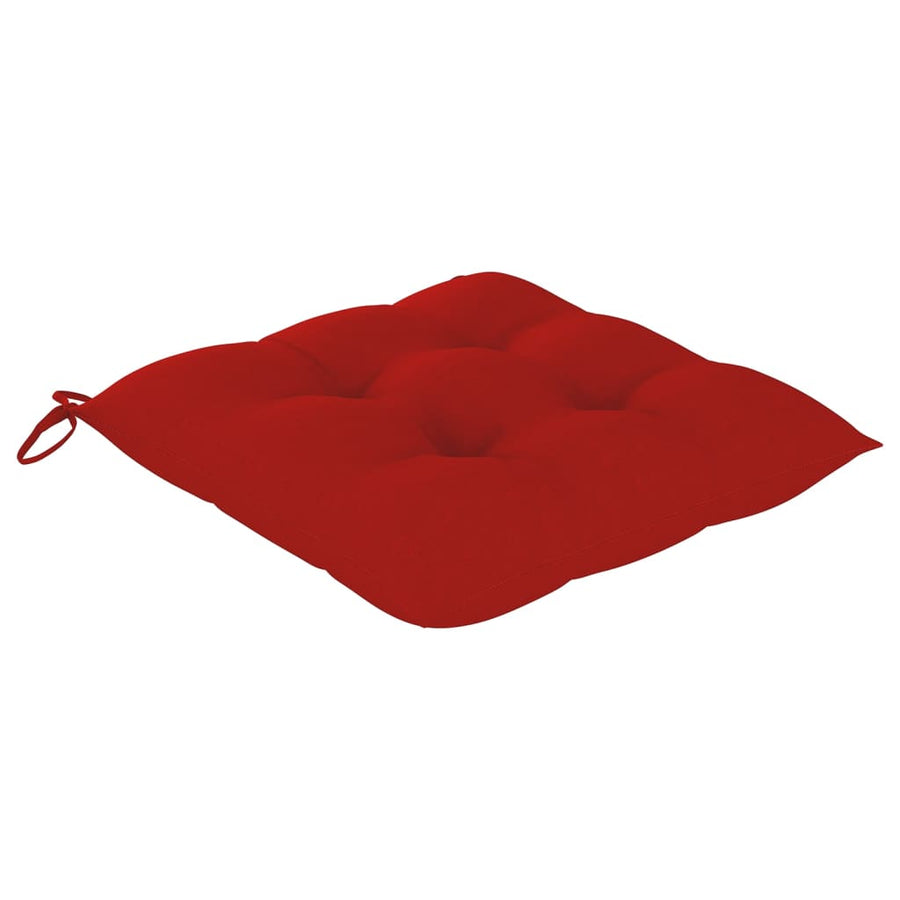 Tuinstoelen 6 St Met Kussens Massief Acaciahout Rood