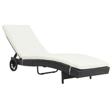 Ligbedden Met Wielen En Kussens Poly Rattan 2 Zwart