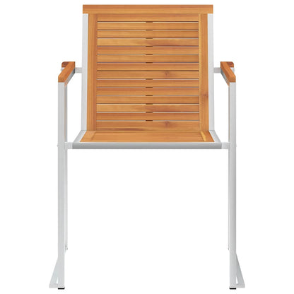 Tuinstoelen 4 St Met Kussens Massief Acaciahout Rood