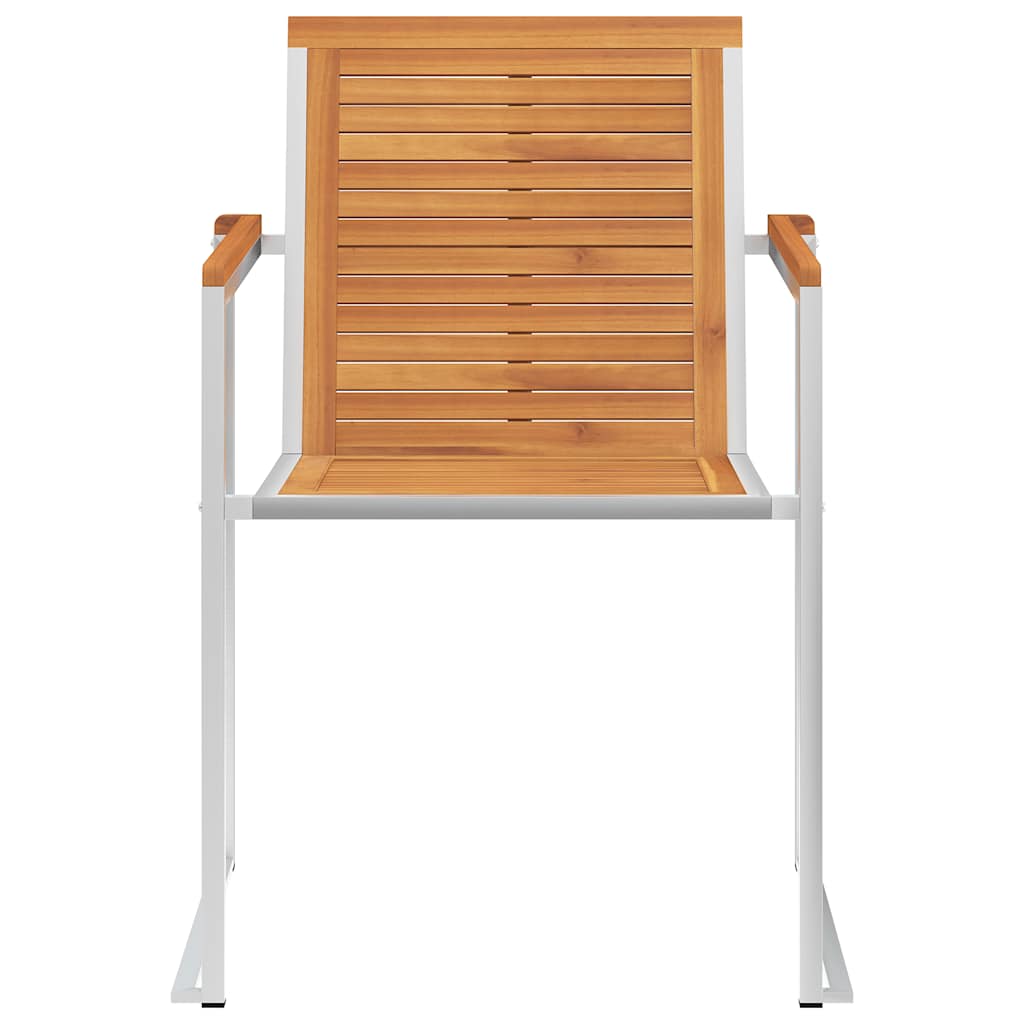 Tuinstoelen 8 St Met Kussens Massief Acaciahout Rood