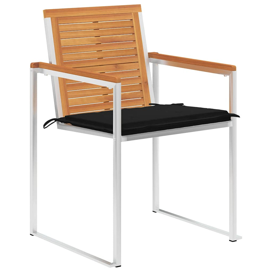 Tuinstoelen 8 St Met Kussens Massief Acaciahout