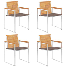 Tuinstoelen 4 St Met Kussens Massief Teakhout Taupe
