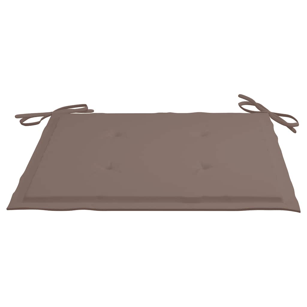 Tuinstoelen 4 St Met Kussens Massief Teakhout Taupe