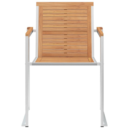 Tuinstoelen 4 St Met Kussens Massief Teakhout Grijs