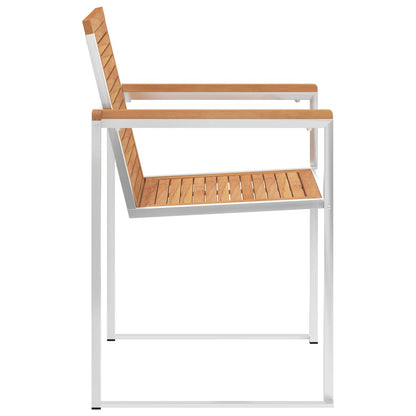 Tuinstoelen 4 St Met Kussens Massief Teakhout Grijs