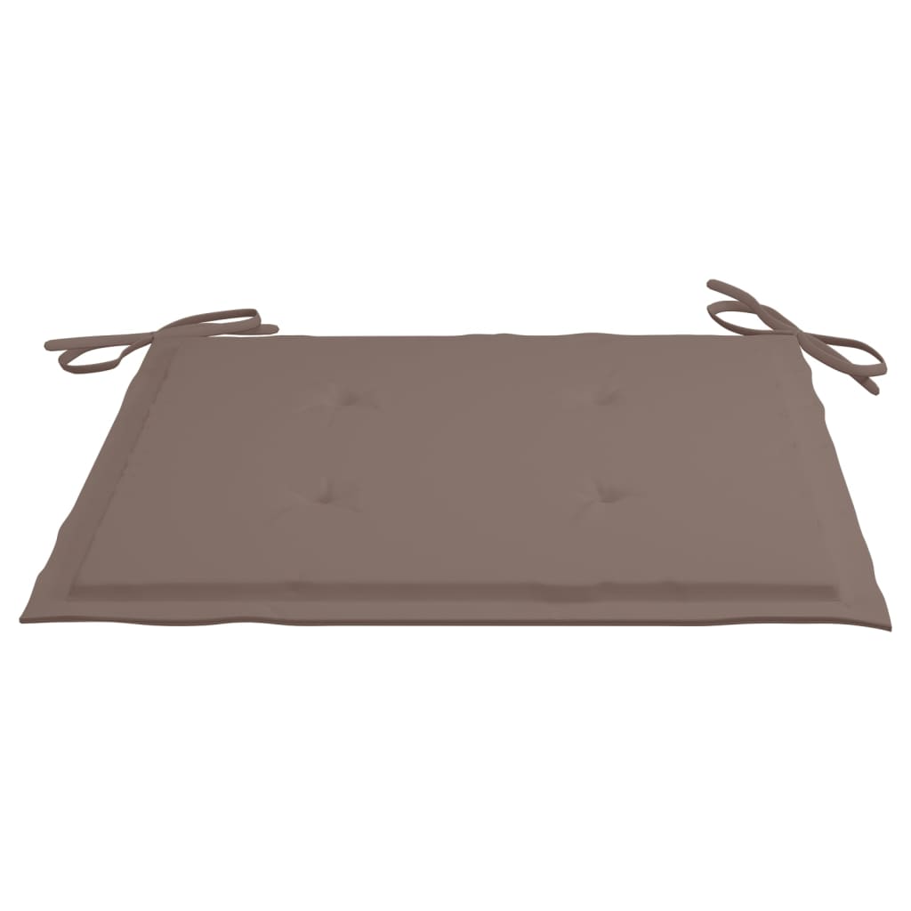 Tuinstoelen 6 St Met Kussens Massief Teakhout Taupe