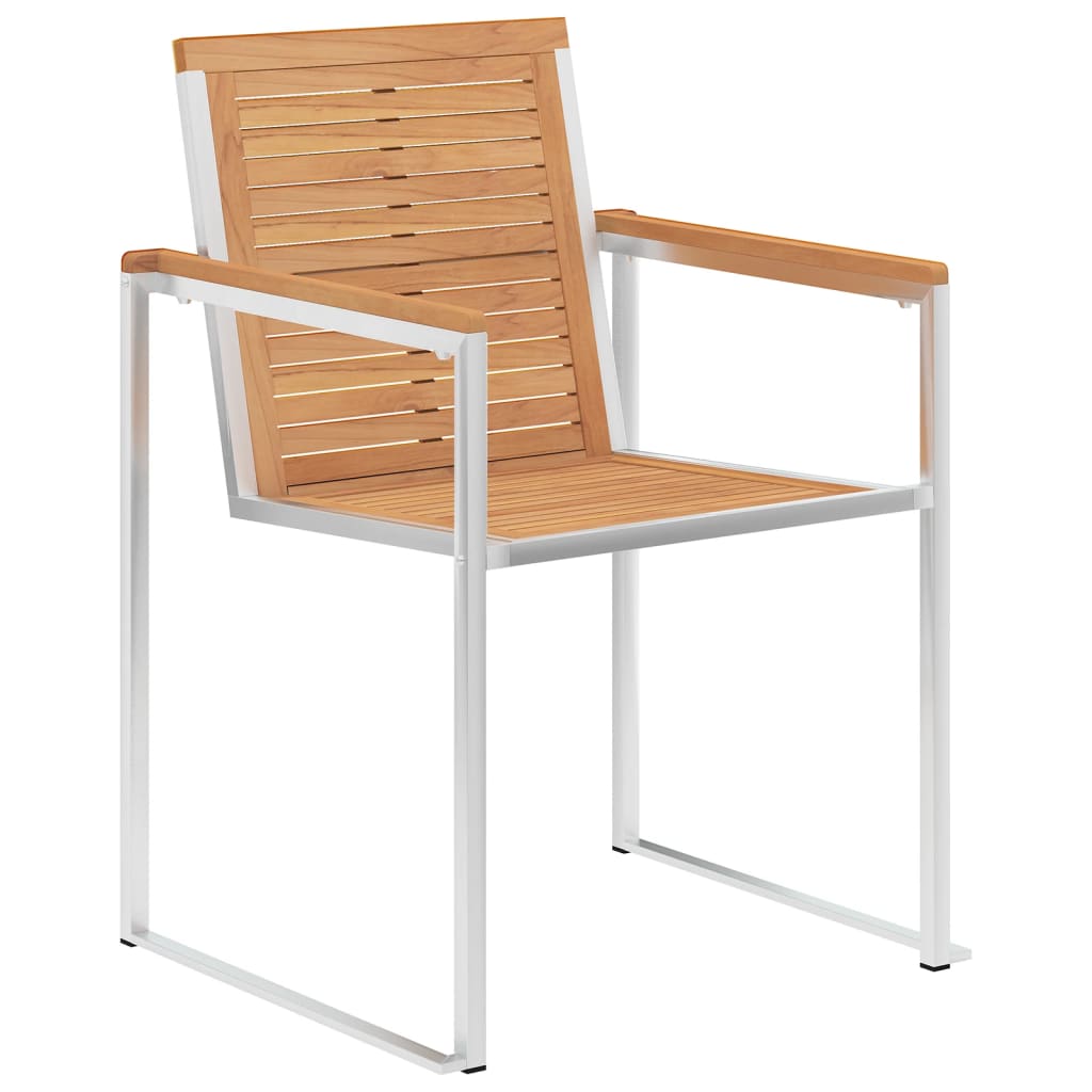 Tuinstoelen 6 St Met Kussens Massief Teakhout Zwart