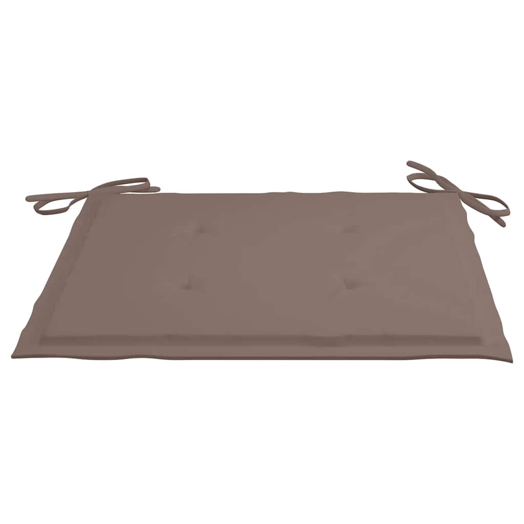 Tuinstoelen 8 St Met Kussens Massief Teakhout Taupe