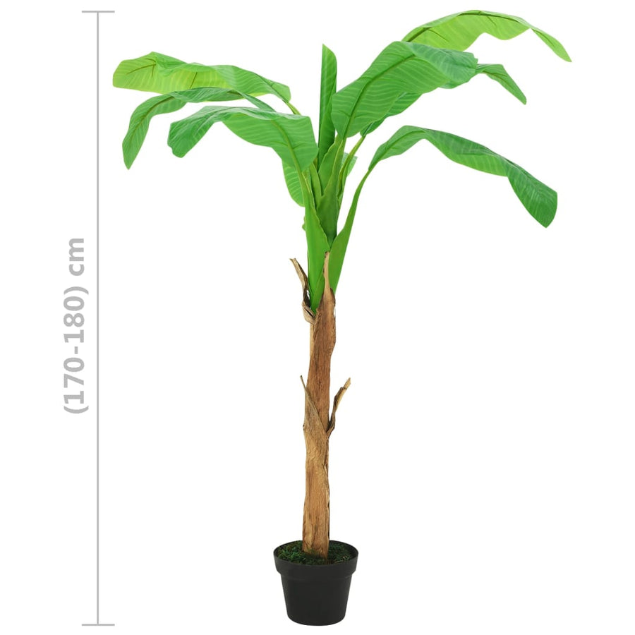Kunstboom met pot banaan 180 cm groen 180 cm