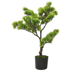 Kunstplant met pot pinus bonsai 60 cm groen 60 cm Donkergroen