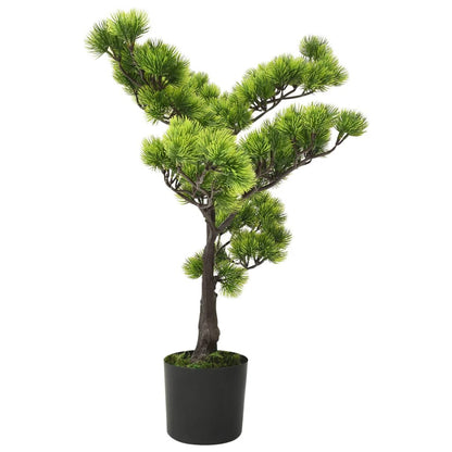 Kunstplant met pot pinus bonsai 60 cm groen 60 cm Donkergroen