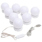 Spiegelverlichting 8 LED-lampen warmwit koudwit