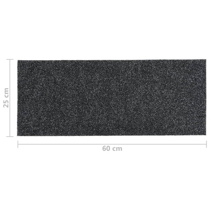 Trapmatten Zelfklevend Rechthoekig 15 60 x 25 cm Grijs