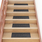 Self-adhesive stair mats 15 pieces 60x25 cm dark grey rectangular