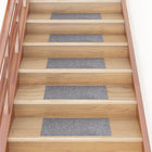 Trapmatten 15 stuks 60x25 cm lichtgrijs