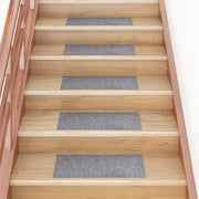 Trapmatten 15 stuks 60x25 cm lichtgrijs