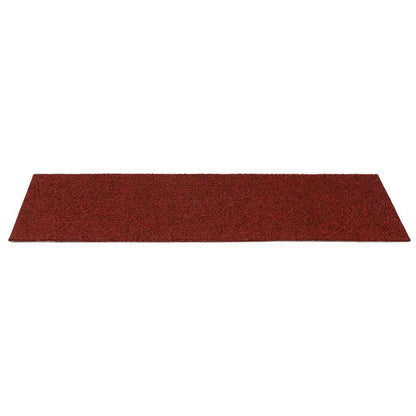 Trapmatten Zelfklevend 15 stuks 60x25 cm Bordeaux Rood Rechthoekig