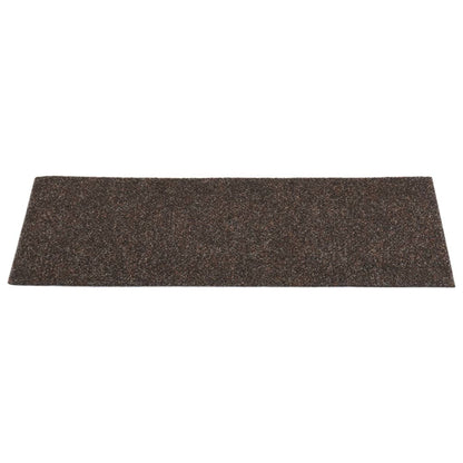 15 St Trapmatten Zelfklevend Rechthoekig 60X25 Cm Donkerbruin 60 x 25 cm