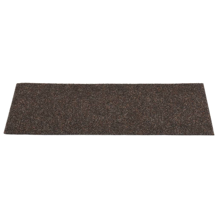 15 St Trapmatten Zelfklevend Rechthoekig 60X25 Cm Donkerbruin 60 x 25 cm
