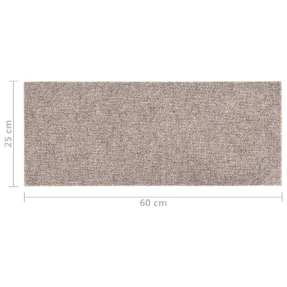 15 St Trapmatten Zelfklevend Rechthoekig 60X25 Cm Crèmekleurig 60 x 25 cm