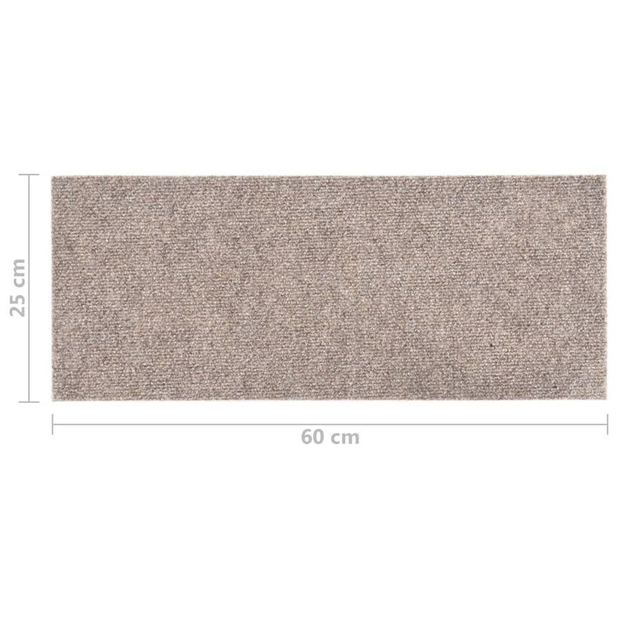 15 St Trapmatten Zelfklevend Rechthoekig 60X25 Cm Crèmekleurig 60 x 25 cm