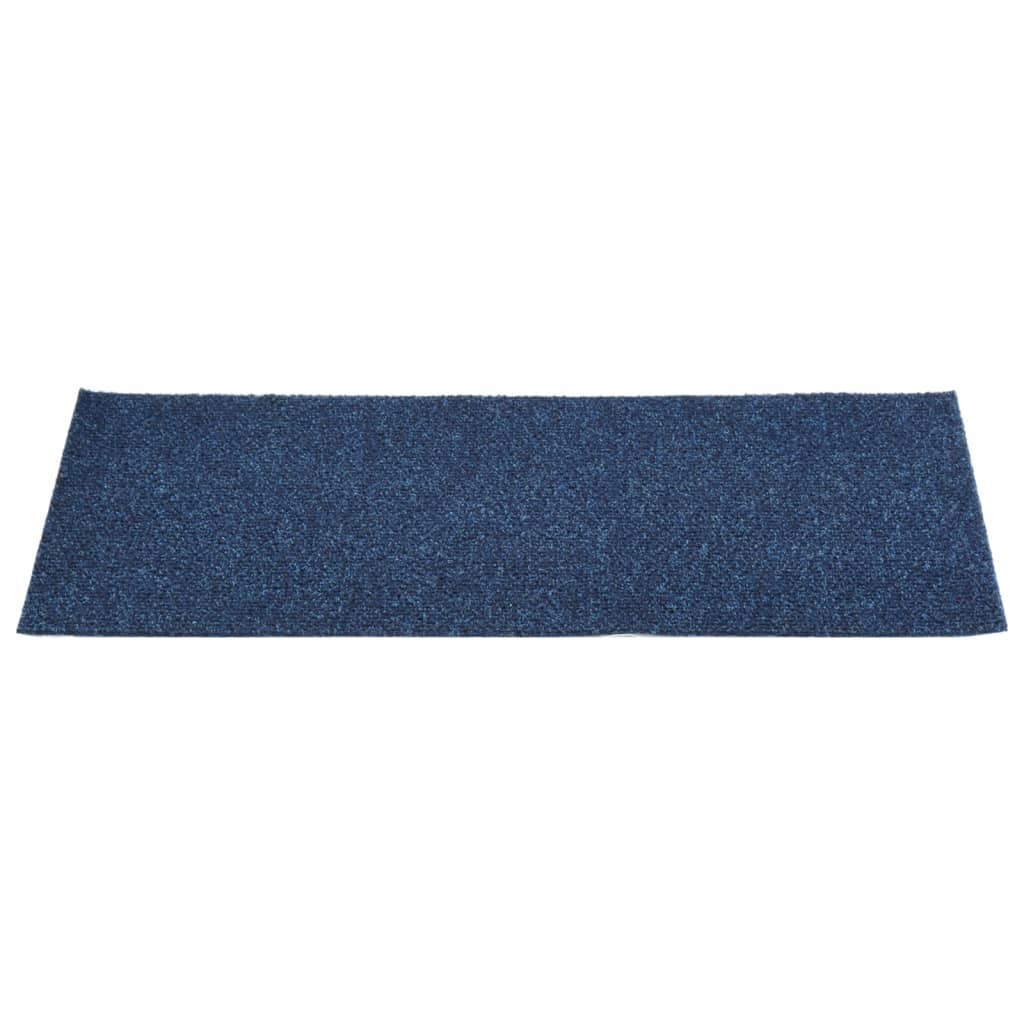 15 St Trapmatten Zelfklevend Rechthoekig 60X25 Cm Blauw 60 x 25 cm