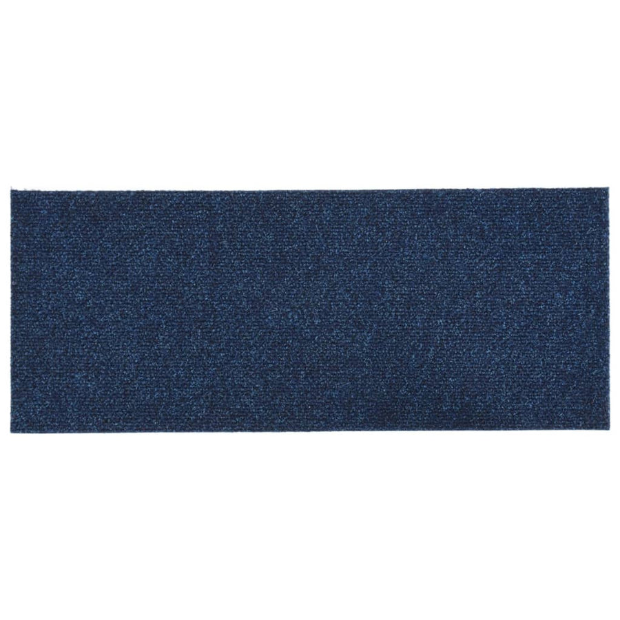 15 St Trapmatten Zelfklevend Rechthoekig 60X25 Cm Blauw 60 x 25 cm